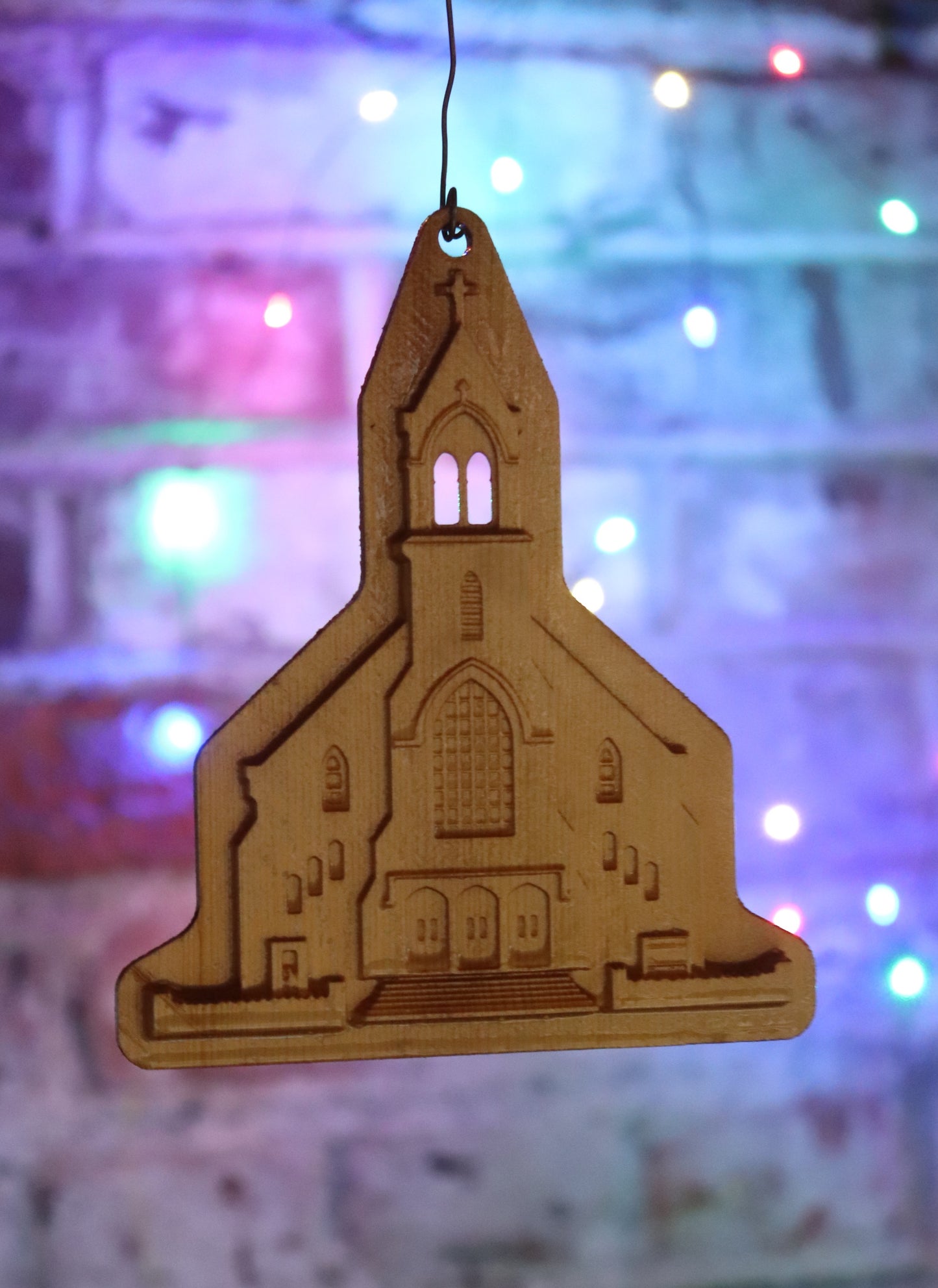 St Leos Wooden Ornament